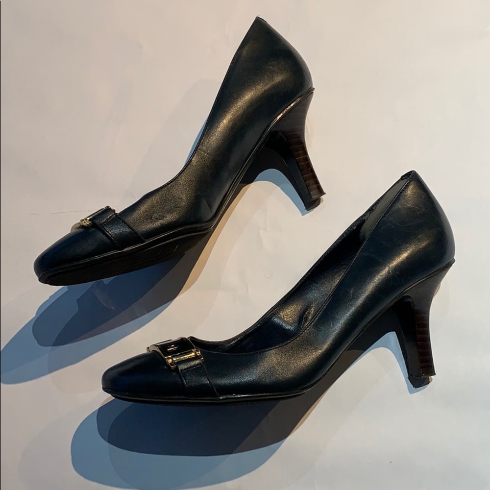 Ralph Lauren black heels